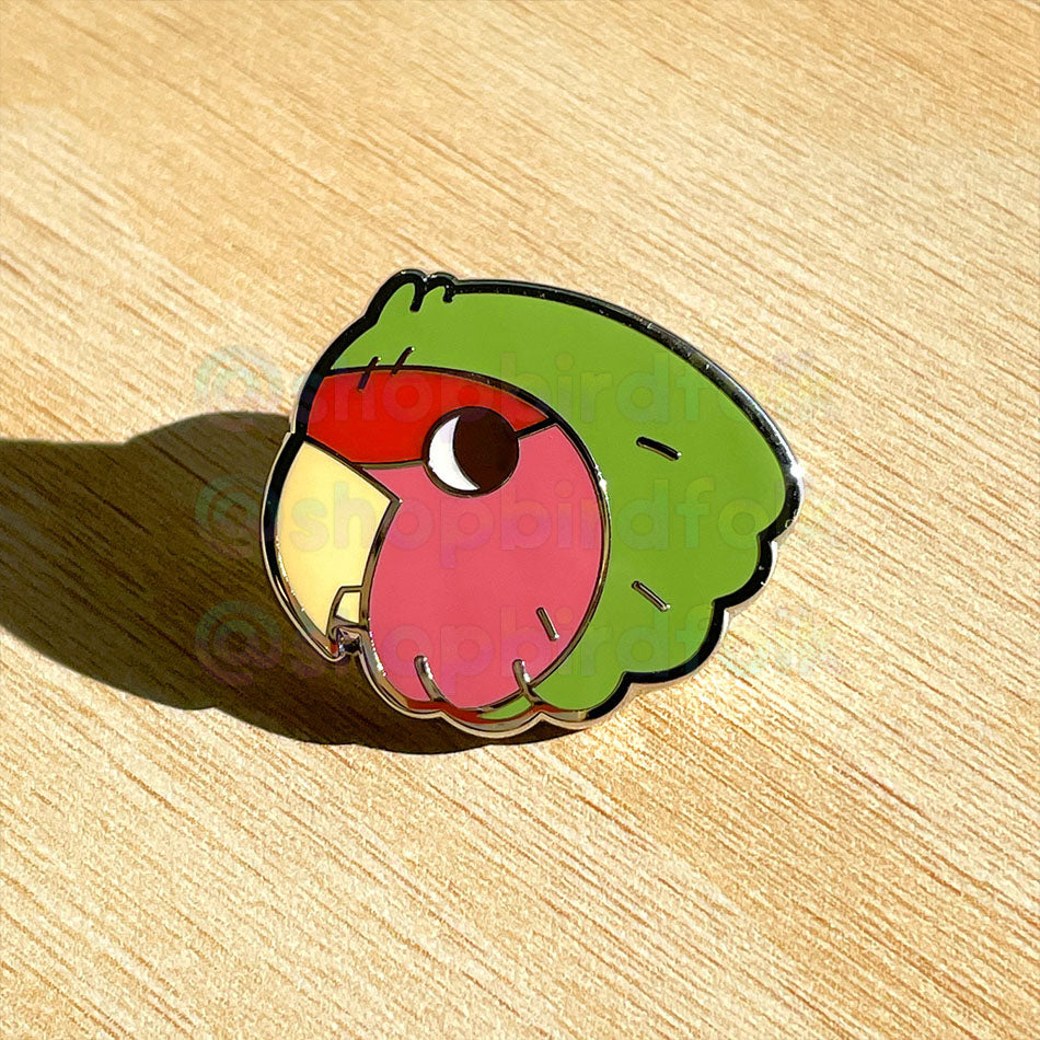 Lovebird Enamel Pin