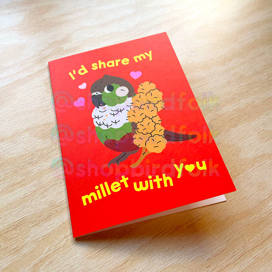 I'd Share My Millet With You Card