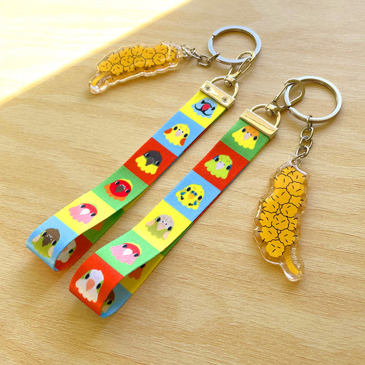 Birds! Lanyard Keychain