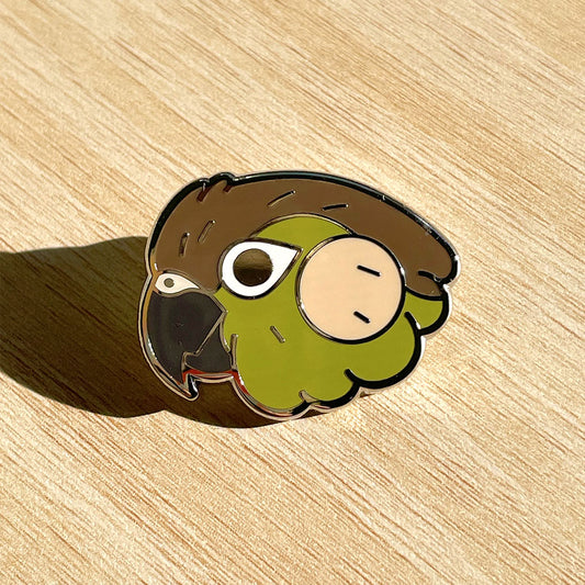 Green-cheek Enamel Pin