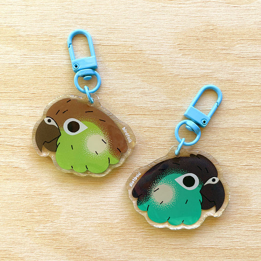 Green-cheek/Turquoise Conure Keychain