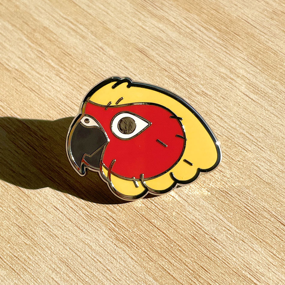 Sun Conure Enamel Pin